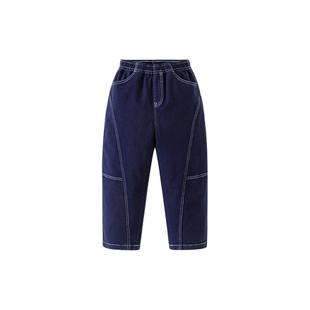 【软牛仔】迷你巴拉巴拉男女童儿童裤子弹力活性印染宽松锥形长裤