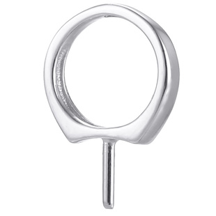 925纯银吊珠盘针盘小花帽子万能吊坠扣头DIY珍珠空托项链配件材料