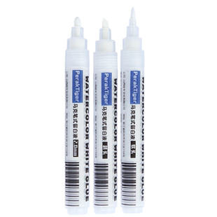 PerakTiger霹雳虎水彩留白笔马克笔式留白液0.7白色水彩颜料留白胶超细绘画高光留白胶笔专用蓝色进口遮盖液
