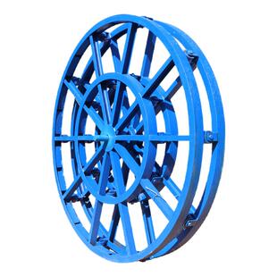 带刹车电缆放线盘槽钢卧式电缆圆盘放线神器放线架定制放电缆圆盘