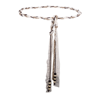 蕾丝编织腰绳女波西米亚腰带配饰装饰裙子牛仔裤复古民族风细腰链