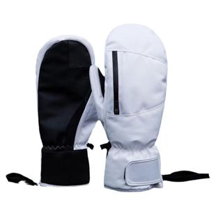 滑雪手套内置护腕冬季单板儿童男女生防水风触屏加厚保暖白色闷子
