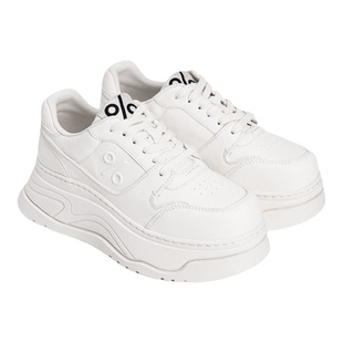 明星同款百分号2026春季新款厚底小白鞋百搭增高板鞋真皮轻奢女鞋