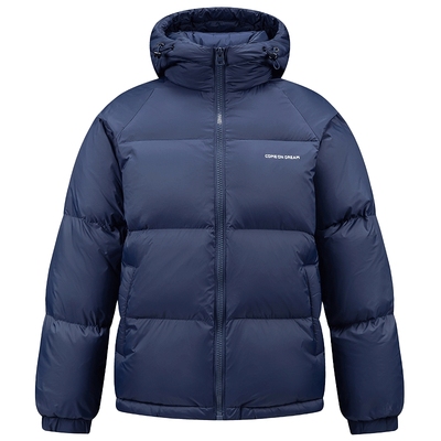 鸭鸭连帽短款休闲百搭羽绒服加厚