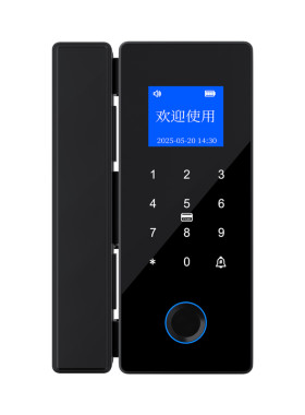 热销【10W+】玻璃门指纹锁