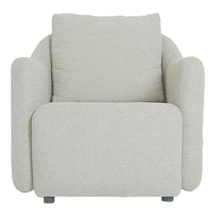 支吾安岛单人阳台沙发奶油风现代简约布艺中古轻奢卧室懒人休闲椅