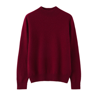 迪奥长袖半高领羊毛绒女100羊毛针织衫新款气质毛衣内搭薄打底衫