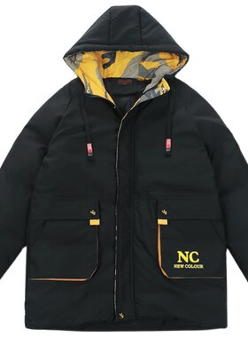 男童冬款加肥加大码羽绒棉服