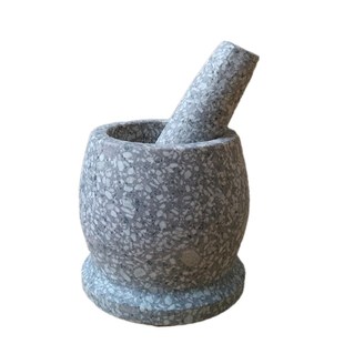 天然麦饭石压蒜器家用捣蒜器石臼捣药罐手动剥蒜泥器舂对窝打碎机