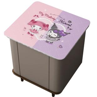 床头柜盖巾盖布冰箱洗衣机防尘罩卡通多用皮革垫桌布