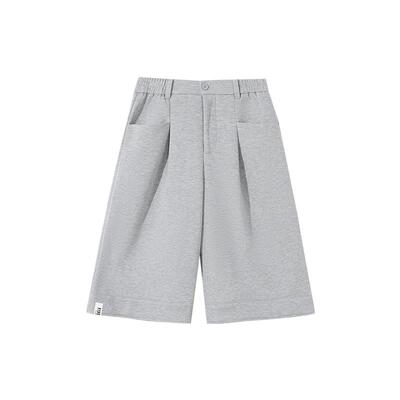 it FIVECM夏季宽松短款卫裤阔腿休闲中裤男女潮流宽松七八分裤子