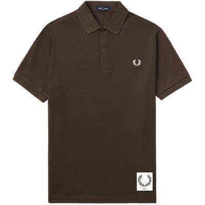 FRED PERRY.EXIT男士休闲POLO衫2025冬季新款麦穗刺绣短袖潮M1176