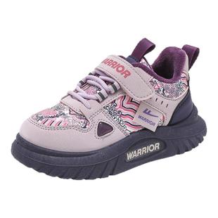 回力童鞋女童鞋子加绒运动鞋2025新款冬季大童冬鞋加厚儿童二棉鞋