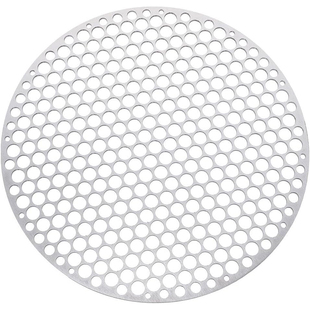 带孔烤网垫片圆形陶炉网片围炉煮茶网格栅冲孔不锈钢板压火网铁片