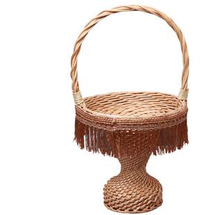 手工编戏曲COS汉服舞蹈花篮红楼梦林黛玉葬花表演出摄影道具锄头