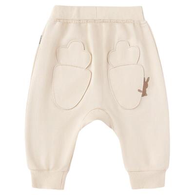 babylove男女宝宝大pp裤春秋季纯棉休闲裤宝宝宽松束脚裤外出裤子