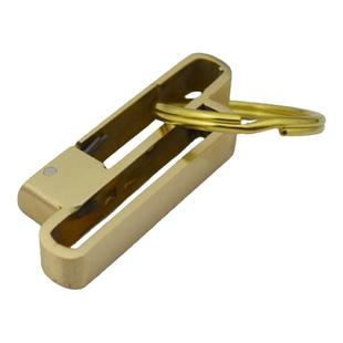 80年代老式复古黄铜钥匙扣男士 纯铜腰挂铜钥匙圈 铜穿皮带扣串挂