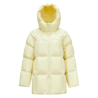 森马90绒子厚款三防龟背羽绒服女