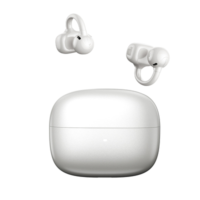 西伯利亚MC20蓝牙耳机夹耳式降噪高清通话骨声纹AI翻译运动耳塞