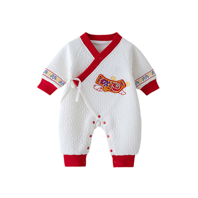 婴儿连体衣春秋纯棉a类保暖