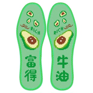 新款买五送一花边七层纯棉布十字绣鞋垫自己绣吸汗薄款透气带针线