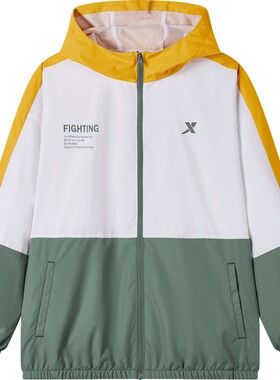 特步童装男童外套2026春夏季新款儿童透气薄风衣防风运动服上衣冬
