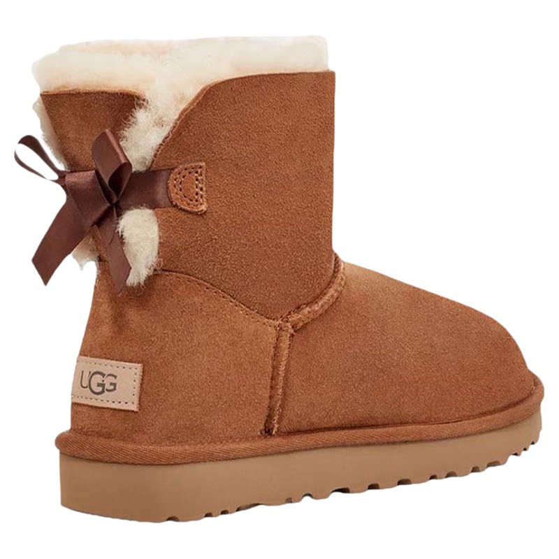 ugg秋冬季女士蝴蝶结雪地靴