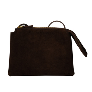 猴子家 “秋日来信”简约复古信封包 牛皮单肩包多隔层斜挎小包