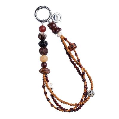 复古美拉德手机链挂绳多宝手提挂饰挂手腕绳钥匙扣挂链cdd相机挂链时尚创意挂饰手机壳挂链多籽多福财源挂饰