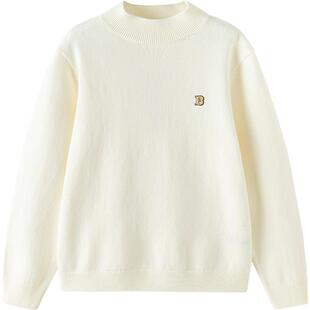 巴拉巴拉儿童针织衫男童女童高领毛衣秋冬季款童装大童套头打底衫