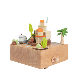 木质音乐盒发条八音盒高级感恋爱周年纪念礼物送男女朋友情侣礼品