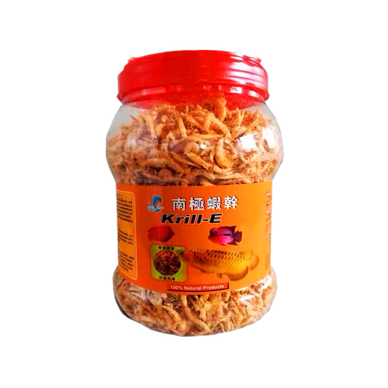 富贵红南极磷虾干金龙鱼增色鱼食