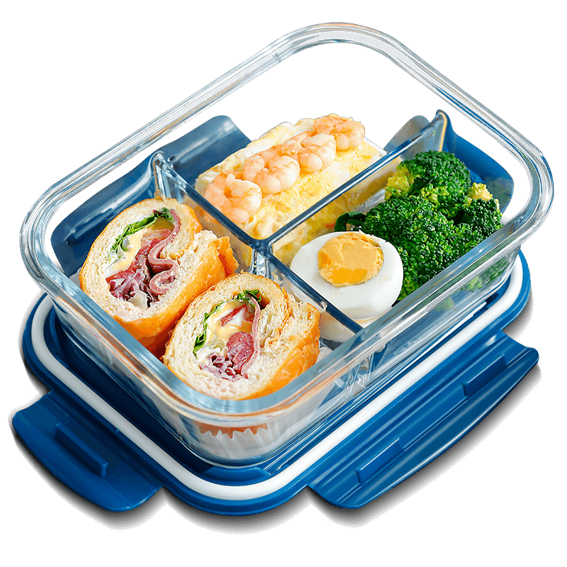 玻璃飯盒可微波爐加熱專用上班族
