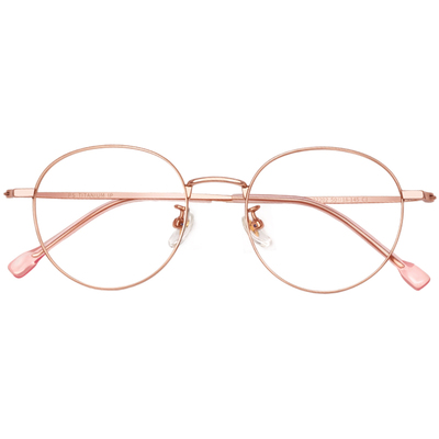 圆框防蓝光学生近视眼镜专业配镜