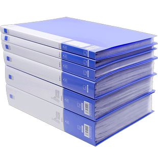 晨光文件夹袋资料册a4透明插页资料收纳册资料夹档案整理办公用品活页夹产检孕检收纳册谱夹奖状收集册乐谱夹