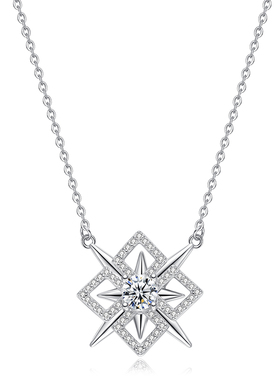 时来运转锁骨链旋转六芒星