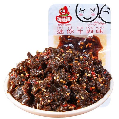 笑辣辣迷你牛肉味怀旧黑辣条