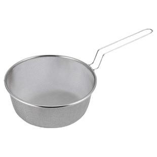 日本进口304不锈钢家用深型捞面漏勺焯菜过滤网筛油炸滤油网笊篱