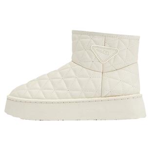 回力雪地靴女款2025新款冬季加绒女鞋厚底保暖白色防水恒温棉鞋女