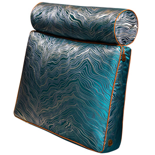 新中式床头靠垫中式靠枕床上软包大靠背垫沙发大抱枕套罩含芯定制