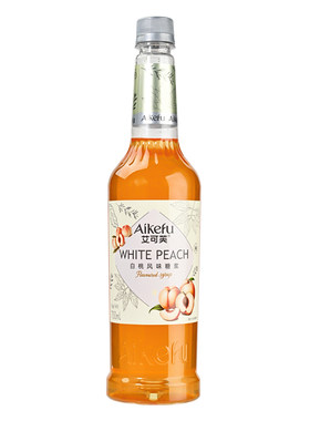 白桃风味糖浆750ml咖啡拿铁柠檬茶奶茶气泡水鸡尾酒调酒原料