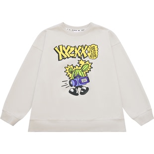 XXZXX加绒圆领印花卫衣男女潮牌童装亲子装 2025年冬季新款 2316