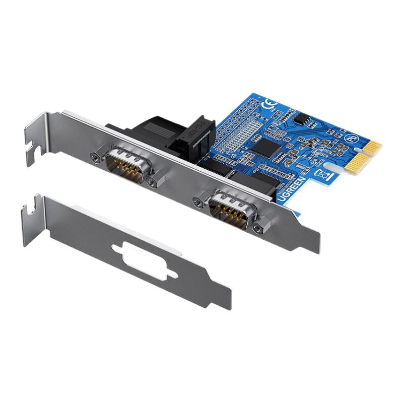 转接卡PCI-E串口卡绿联九针