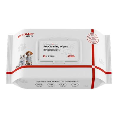 【拜达尔猫咪狗狗专用清洁湿巾】
