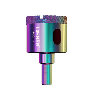 蓝胜工业级真空镀钛钎焊开孔器大理石玻化砖瓷砖专用打孔钻头套装