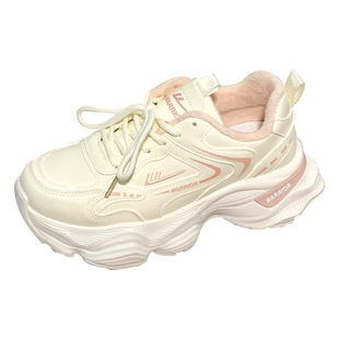 回力加绒厚底老爹鞋女秋冬新款百搭二棉鞋小众女鞋保暖软底运动鞋