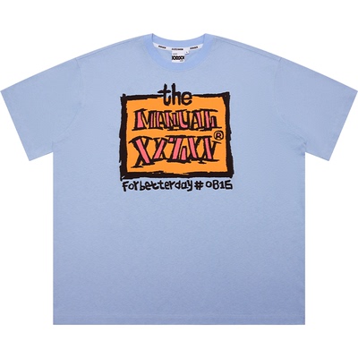 XXZXX潮牌圆领印花短袖T恤男女款