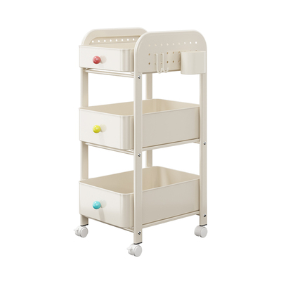 书包置物架带轮移动零食书本放置架家用小推车神器书架收纳储物架