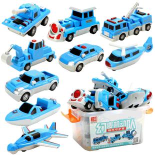 工程拼装玩具积木磁力吸铁石百变形汽车2-3岁5儿童6男孩益智拼接4