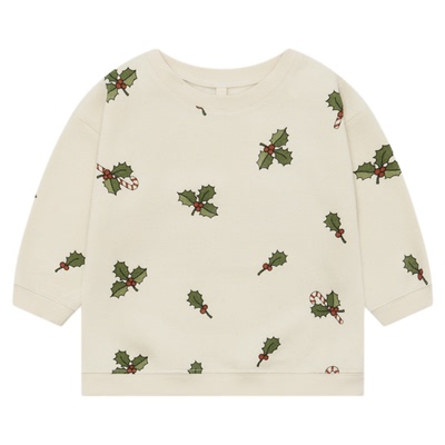 7Z Little英国organic zoo FW25秋冬宝宝圣诞系列卫衣卫裤套装